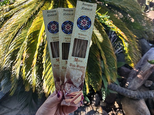 Incenso Natural Mirra e Palo Santo - Ananda