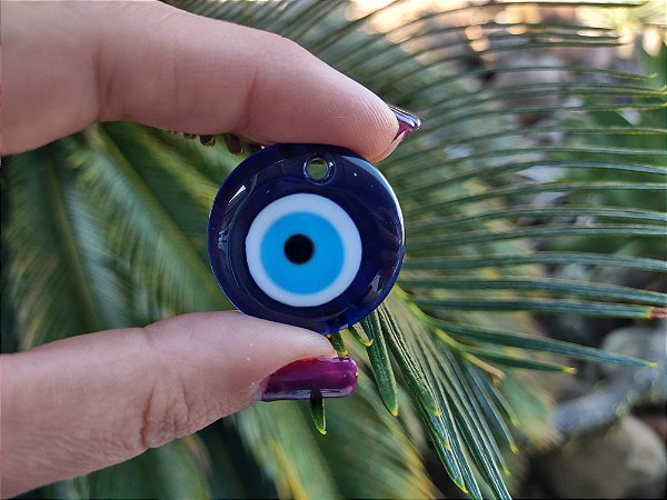 Pingente de Resina OLHO GREGO- Afasta energias negativas , mau olhado e traz Boa Sorte