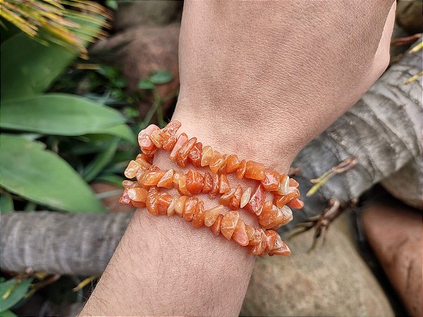 Pulseira de CORNALINA- Alegria de Viver, Disposição