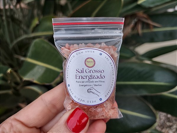 Sal Grosso Energizado- Para filtro Energético, Limpeza