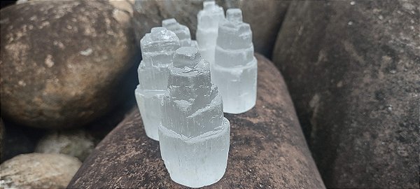 TORRE DE SELENITA 7CM- Limpeza Energética