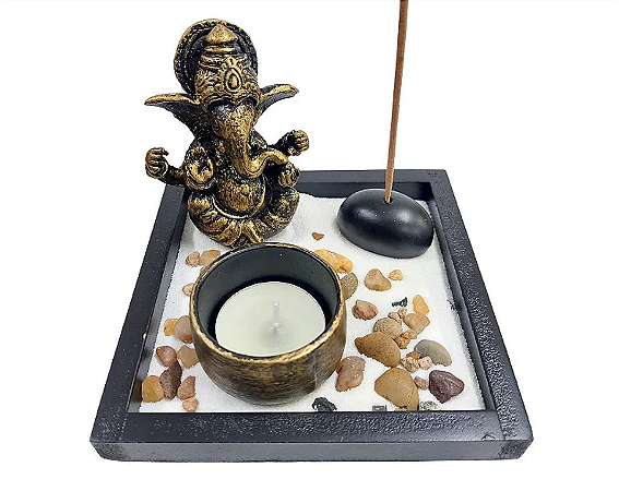 Jardim Zen Ganesha Quadrado 12x12