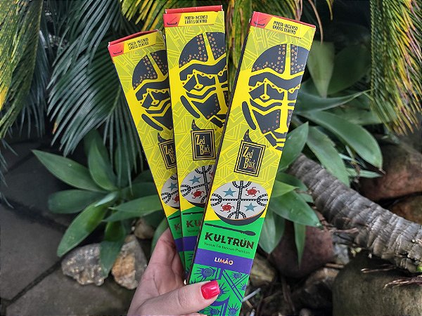 Incenso de LIMÃO Indiano Premium Kultrún Zed Black