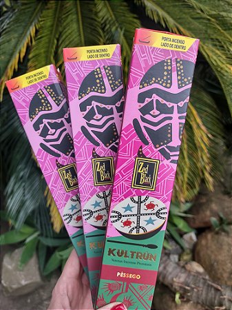 Incenso de PÊSSEGO Indiano Premium Kultrún Zed Black