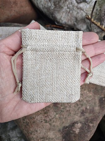 Saquinho de JUTA para presente pequeno