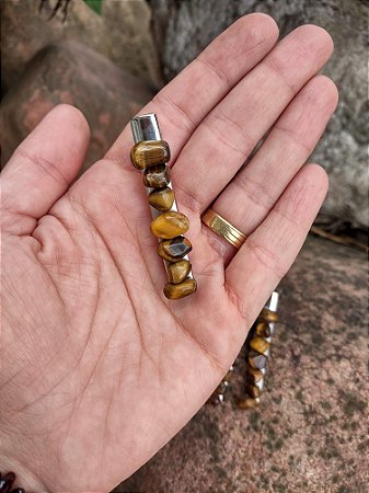 Presilha de OLHO DE TIGRE (Proteção, coragem, Força Pessoal)