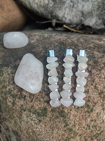 Presilha de QUARTZO ROSA (Amor e Harmonia nos Relacionamentos, amor próprio)