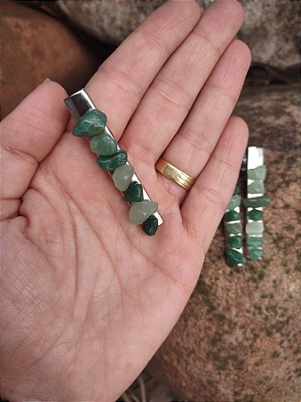 Presilha de QUARTZO VERDE (Saúde e Equilíbrio Emocional)