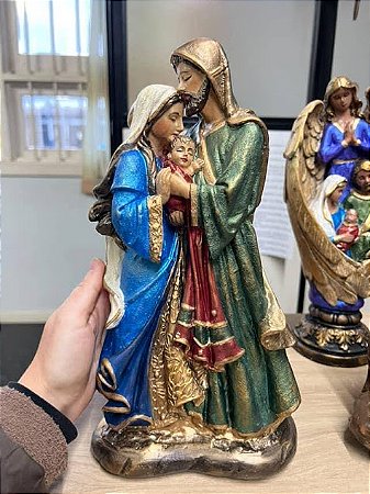 Sagrada Família em Gesso 32cm