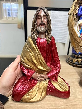 Imagem Jesus Meditando  25 cm
