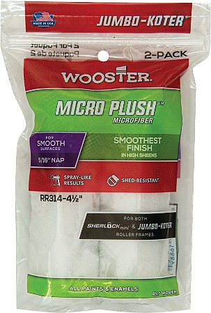 Mini rolo MicroPlush 4½" - pacote com 2