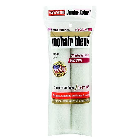 Mini rolo Mohair Blend 6½" - Pacote com 2