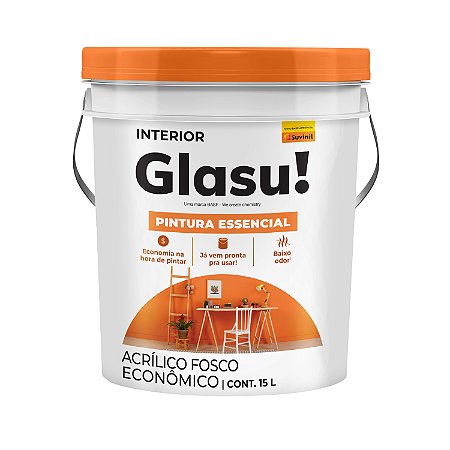 TINTA - PINTURA ESSENCIAL - FOSCO BRANCO NEVE - GLASU