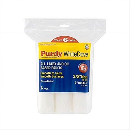 ROLO PARA PINTURA - WHITE DOVE - PURDY - PCT COM 6 ROLOS