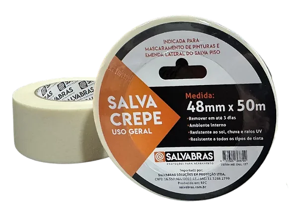 FITA CREPE BRANCA - 48MM X 50MTS SALVABRÁS