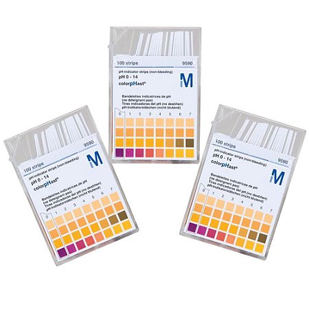 Papel indicador de ph escala 0-14 - MERCK
