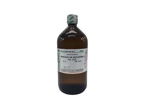 Peróxido De Hidrogênio 35% (130 Vol) Pa Acs 1L - DINÂMICA