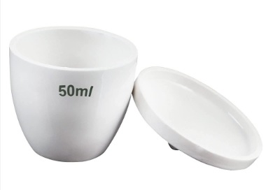 Cadinho De Fusão Em Porcelana Forma Média C/ Tampa – PHOX