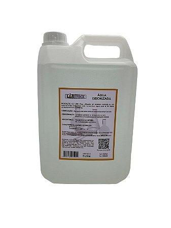 Água Deionizada GALÃO DE 5L - LABSTOCK