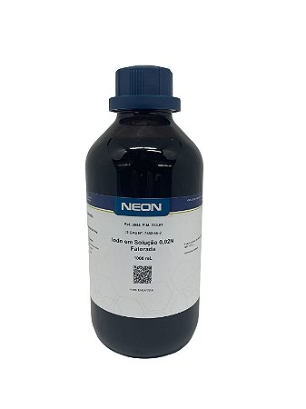 Iodo em Solução 0,02N Fatorada 1L - NEON