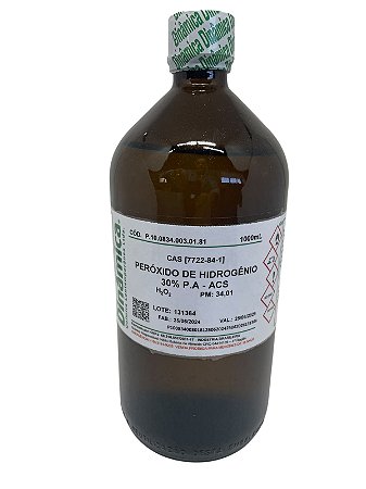 Peróxido de Hidrogênio 30% 1L - DINÂMICA