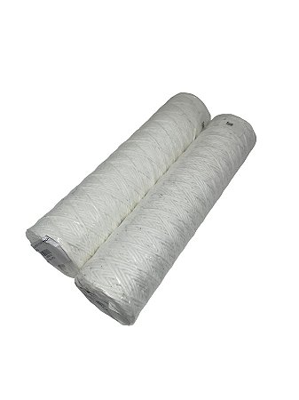 Elemento filtrante bobinado algodão 10 polegadas - 1 Micron (cartucho) -TECHFILTER