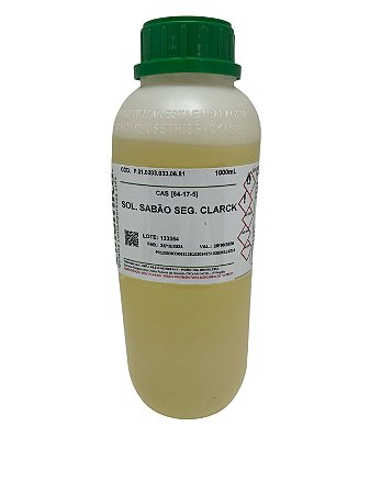 Solução Padrão Sabão Segundo Clarck 1000ML - DINÂMICA
