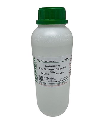 Cloreto de Bário 10% - 1L DINÂMICA