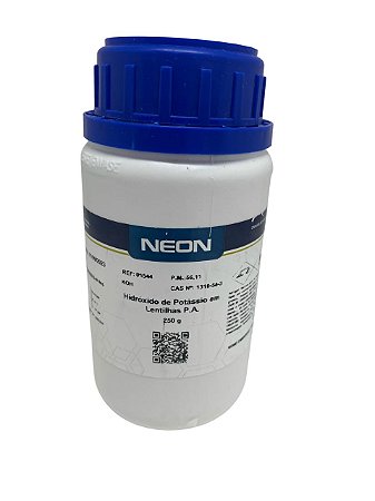 Hidróxido de Potássio Lentilhas PA 250g -  NEON