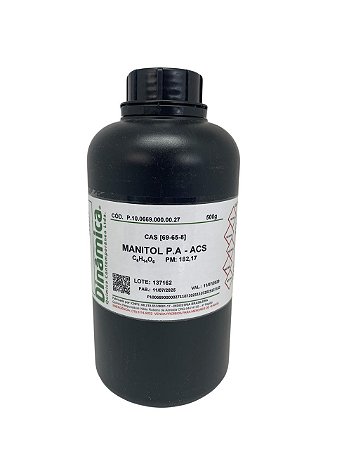 Manitol PA 500G - DINÂMICA (P.C. Polícia Federal)