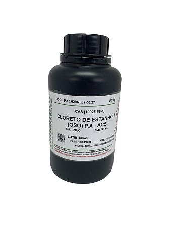 Cloreto de Estanho II (OSO) (2H2O) PA 500G - DINÂMICA