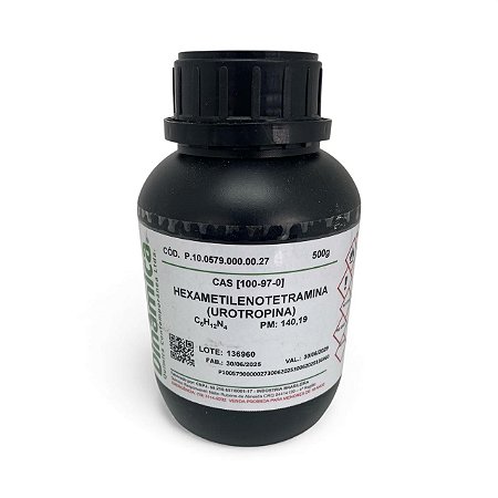 Hexametilenotetramina PA (Hexamina/Urotropina) 500G - DINÂMICA
