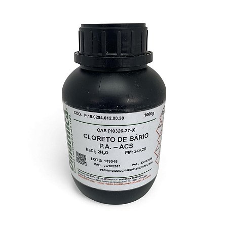 Cloreto de Bário 99% (2H2O) PA 1KG - DINÂMICA
