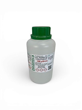 Padrão Condutividade 100uS/cm 500ML Com Certificado de Análise Rastreado ao Nist - DINÂMICA