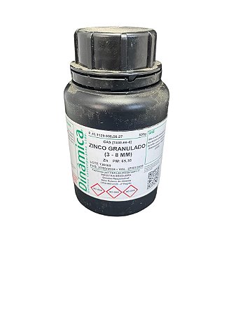 Zinco Granulado 3-8MM PA 500G - DINÂMICA