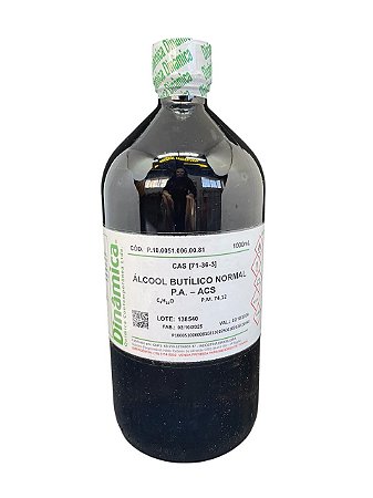 Álcool Butílico Normal PA ACS (1-Butanol) 1L - DINÂMICA