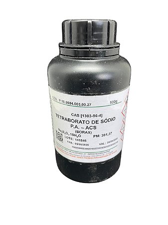 Tetraborato de Sódio (10H2O) PA (BÓRAX) 500G - DINÂMICA