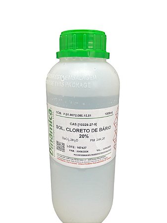 Cloreto de Bário 20% 1L - DINÂMICA