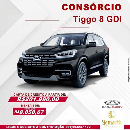 TIGGO 8 GDI CAOA CHERY 7 LUGARES