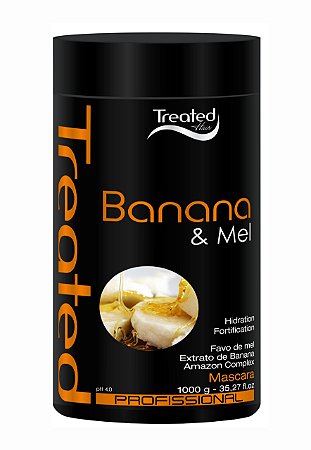 Mascara Capilar Banana e Mel