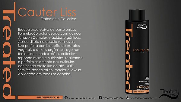 Cauter Liss  - Progressiva orgânica de passo unico