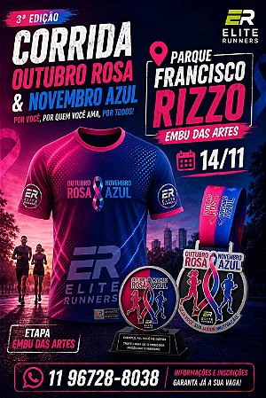 Outubro Rosa & Novembro Azul - Night Run Embu das Artes - 14/11/2026