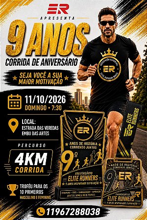 Aniversário de 9º ano Elite Runners - 11/10/2026