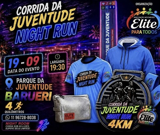 Corrida Pq. da Juventude Night Run - Barueri - 19/09/2026