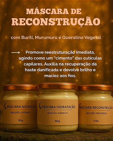 MÁSCARA DE RECONSTRUÇÃO CAPILAR