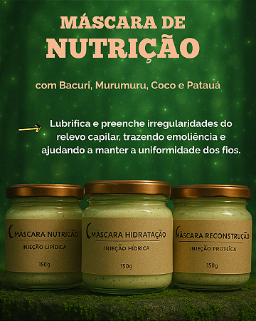 MÁSCARA DE NUTRIÇÃO CAPILAR