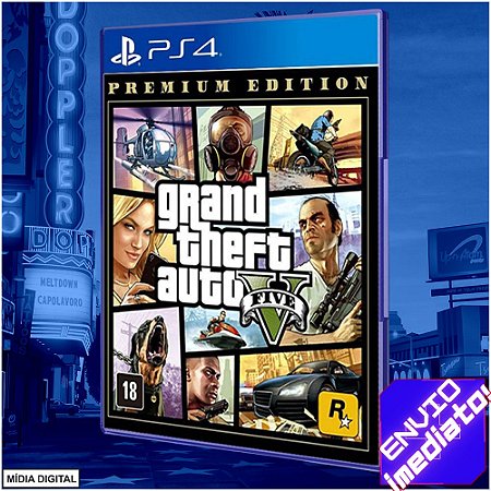 gta 5 para ps4 em mídia digital