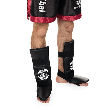Par Caneleira  c/pé Protetor canela MuayThai MMA Kickboxing