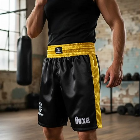 Shorts Para Boxe Shorts de boxe Calção de boxe, bermuda de boxe Calção de pugilismo Four Masters