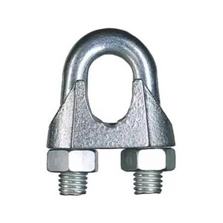 Grampo Leve De Cabo Aço Maleável Galv.1/8'' 3mm